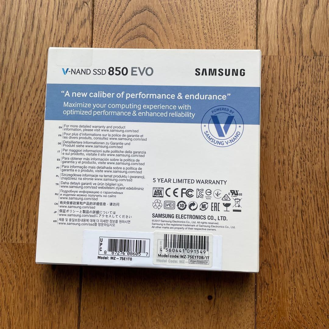 【新品】Samsung 850 EVO 1TB SSD