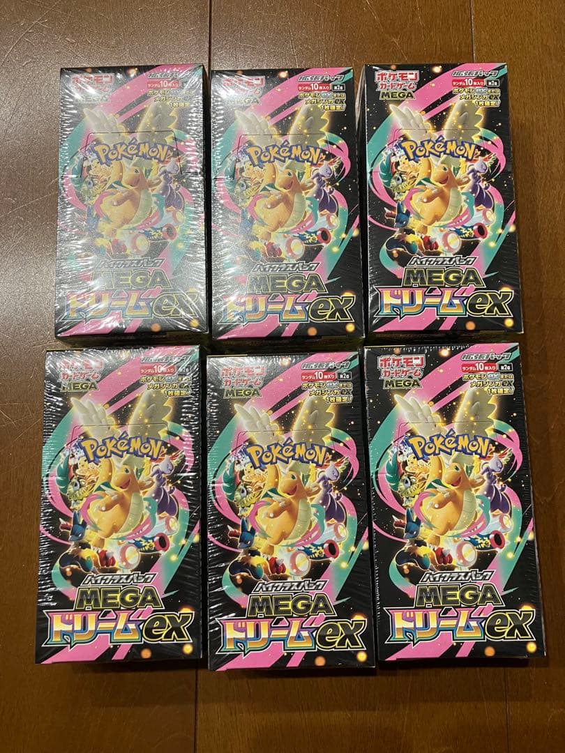 ポケモンカードMEGAドリームex 6boxシュリンク付き未開封
