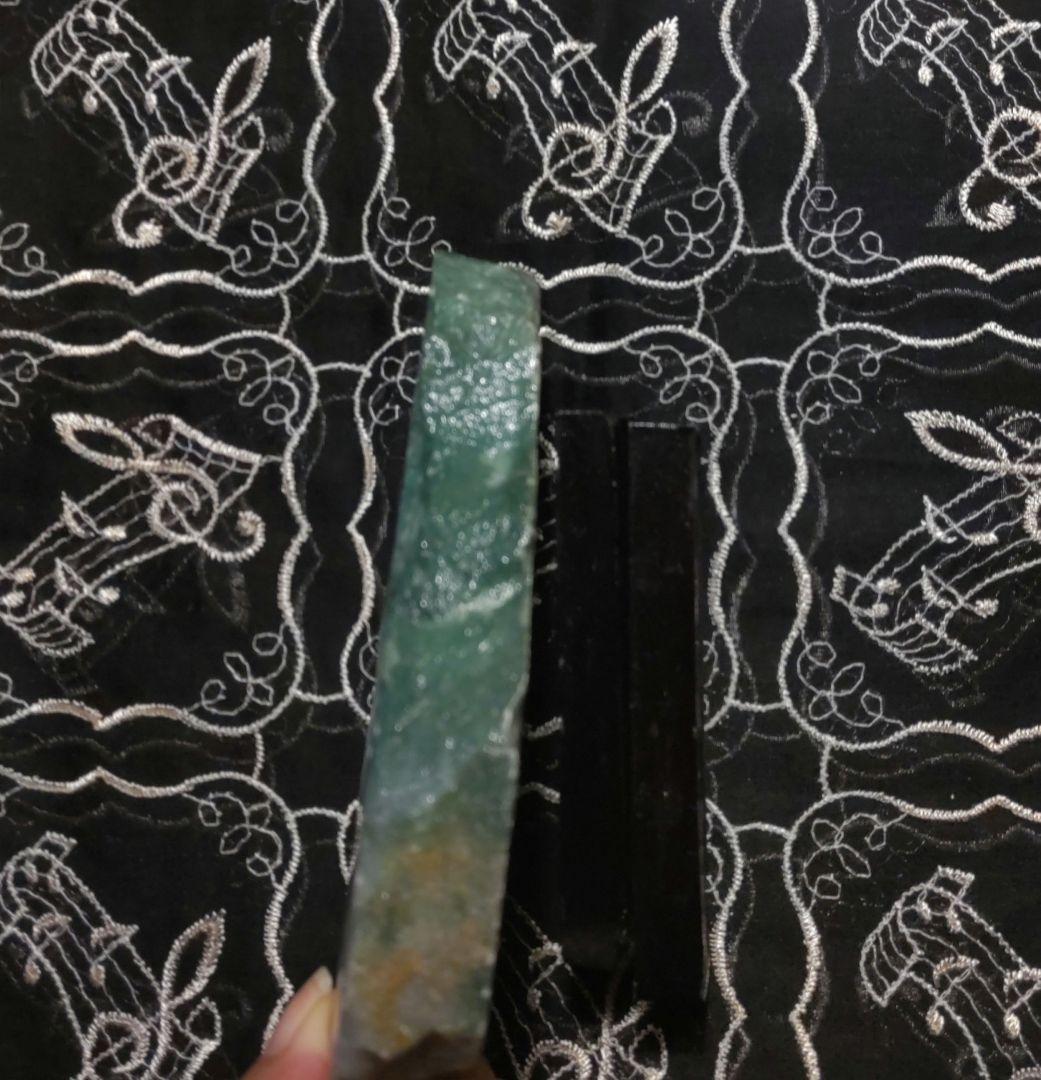 翡翠の硯と中国墨　アンティーク