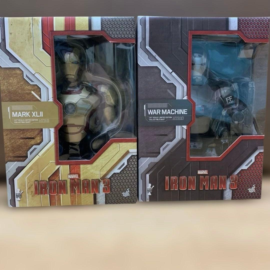 アイアンマン3 MARK XLII & WAR MACHINE 1/4バスト