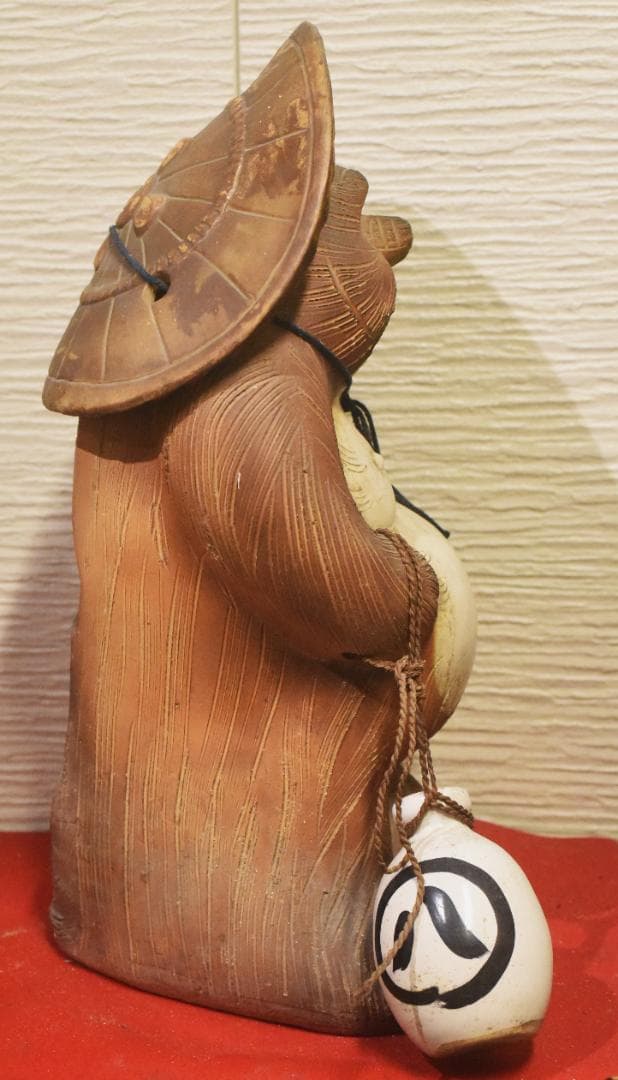 k*a様 タヌキの置物　信楽焼 無疵　72cm ◎25-03-03-08