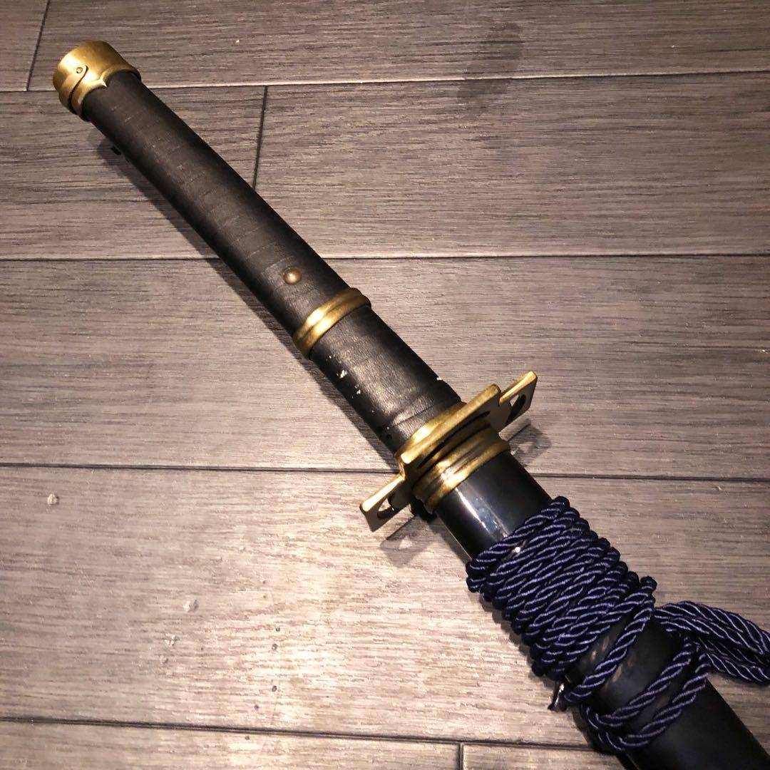 模造刀　刀　雪走　二代鬼徹　虎徹　金鍔黒漆拵え　ワンピース