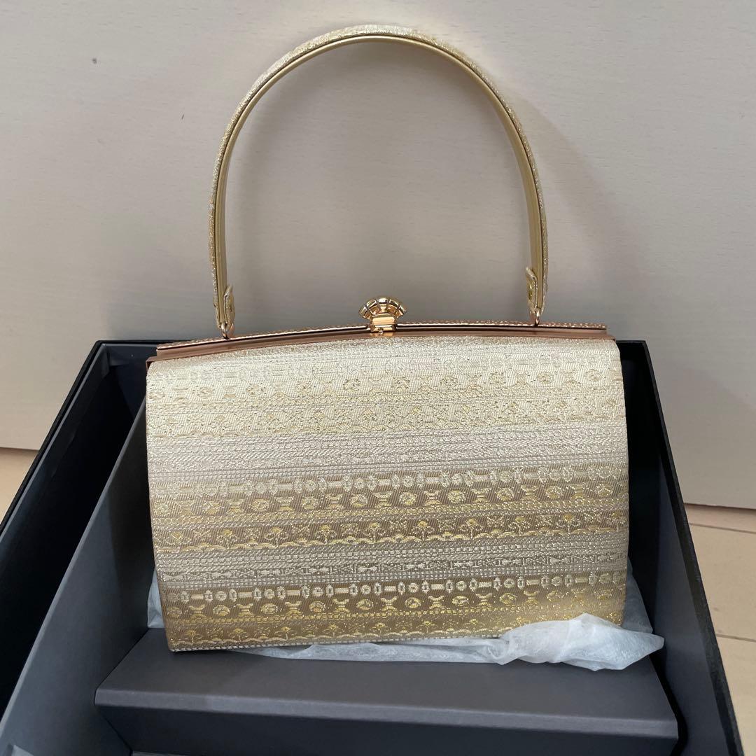 和装用バッグと下駄のセット　華三彩