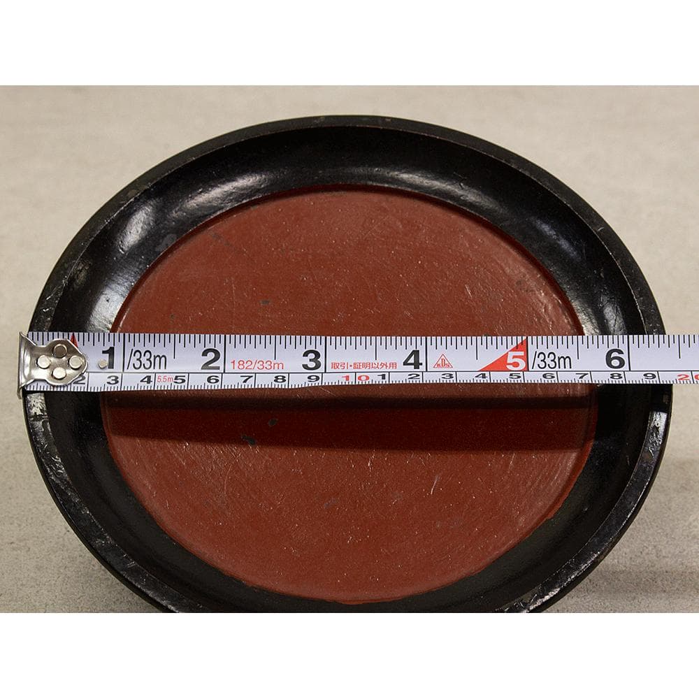 時代 根来塗 盆 皿 3点 民芸（李朝 根来 伊万里）