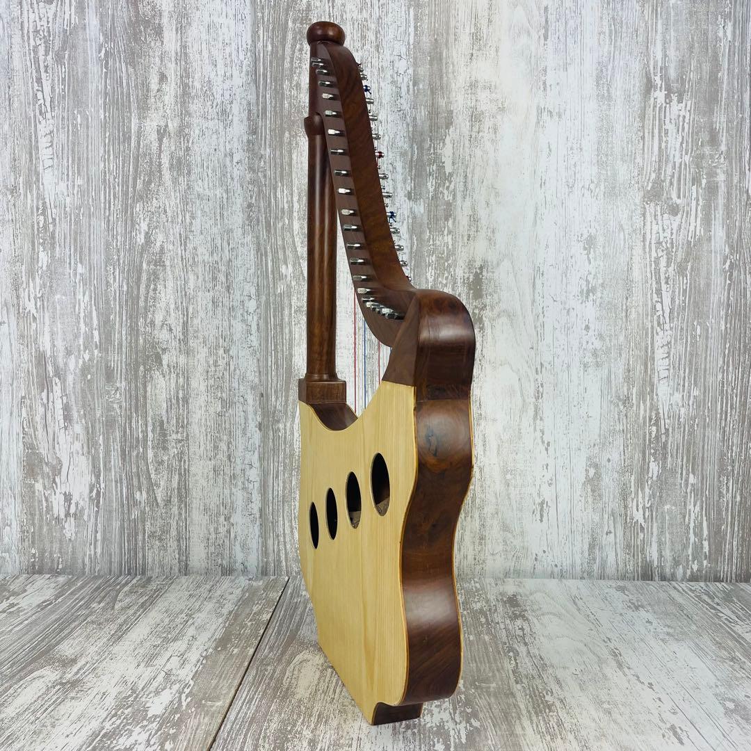 【美品】Mid-East Lute Harpリュートハープ　22弦　専用ケース付