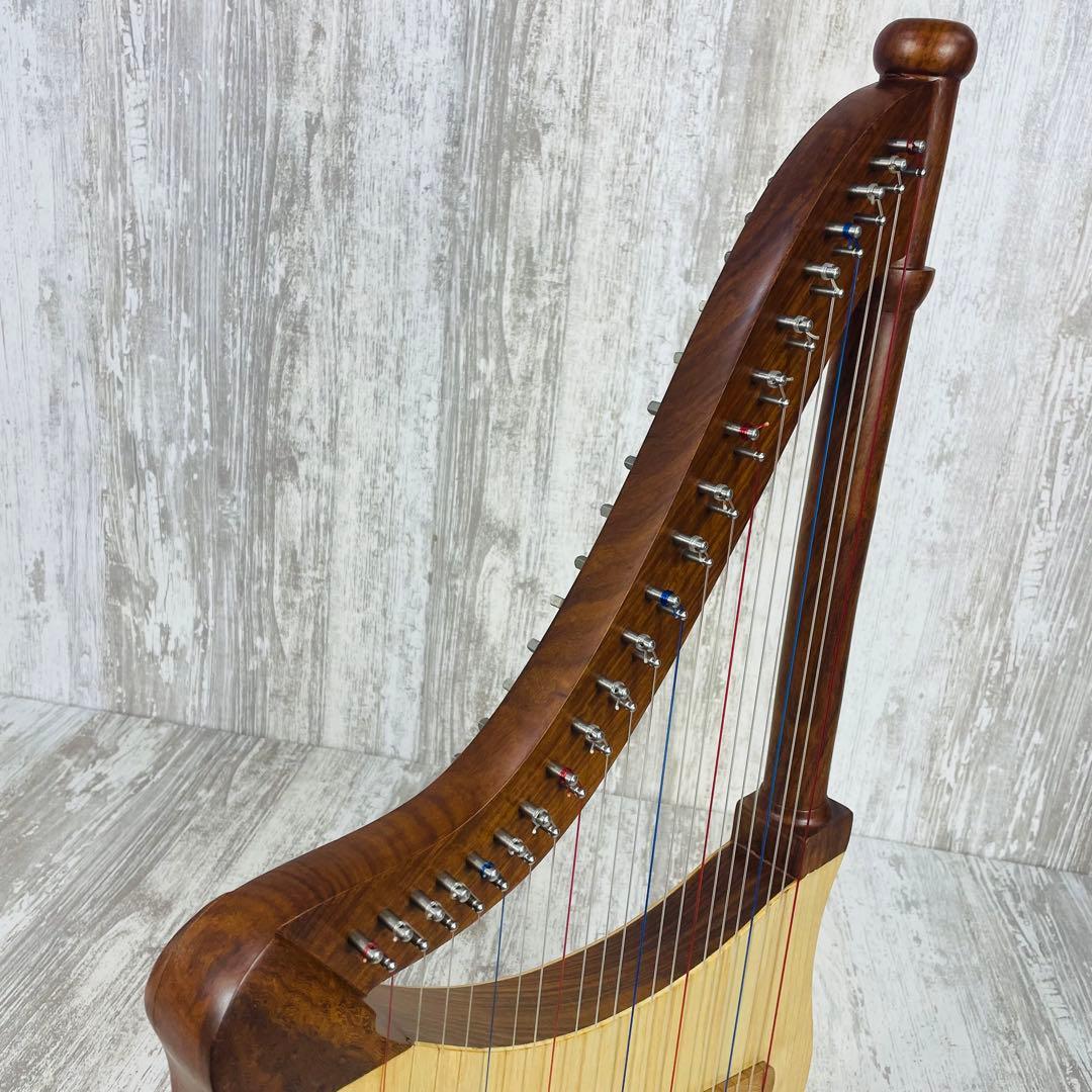 【美品】Mid-East Lute Harpリュートハープ　22弦　専用ケース付