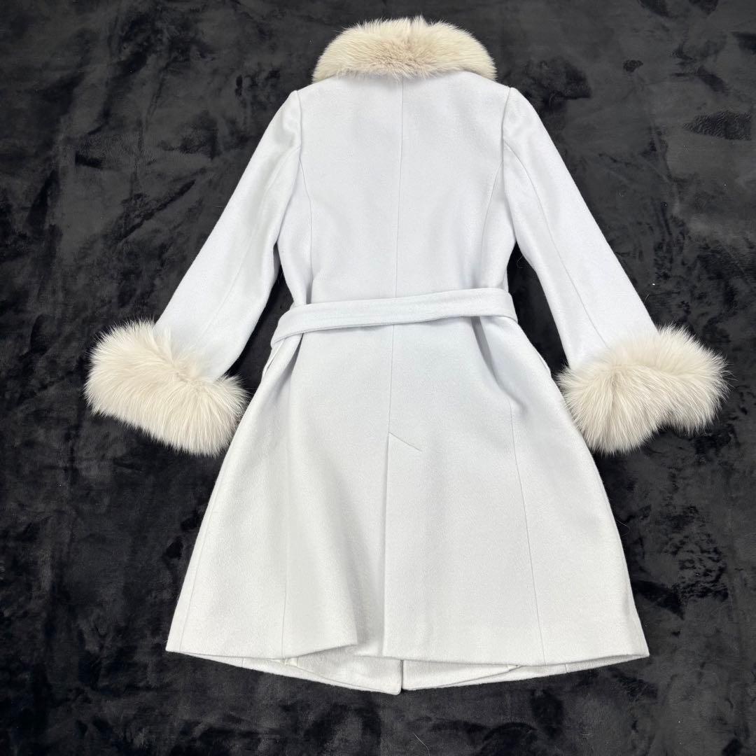 ジャスグリッティ✨タグ付新品未使用 フォックスファー付チェスターコート サイズ1