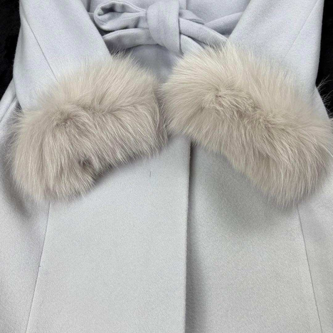 ジャスグリッティ✨タグ付新品未使用 フォックスファー付チェスターコート サイズ1