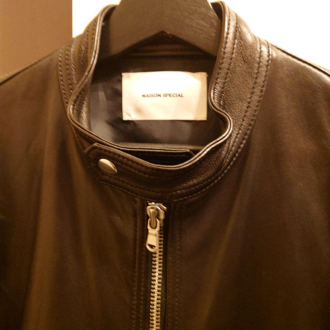 メゾンスペシャル シープレザージャケット シングルライダース