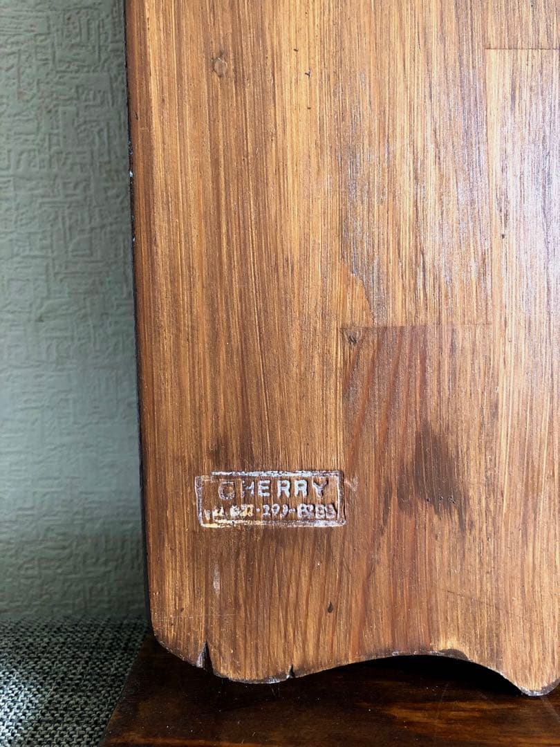 vintage チェリー材 ウッドボード パネル 看板 古道具 北欧 クラシカル