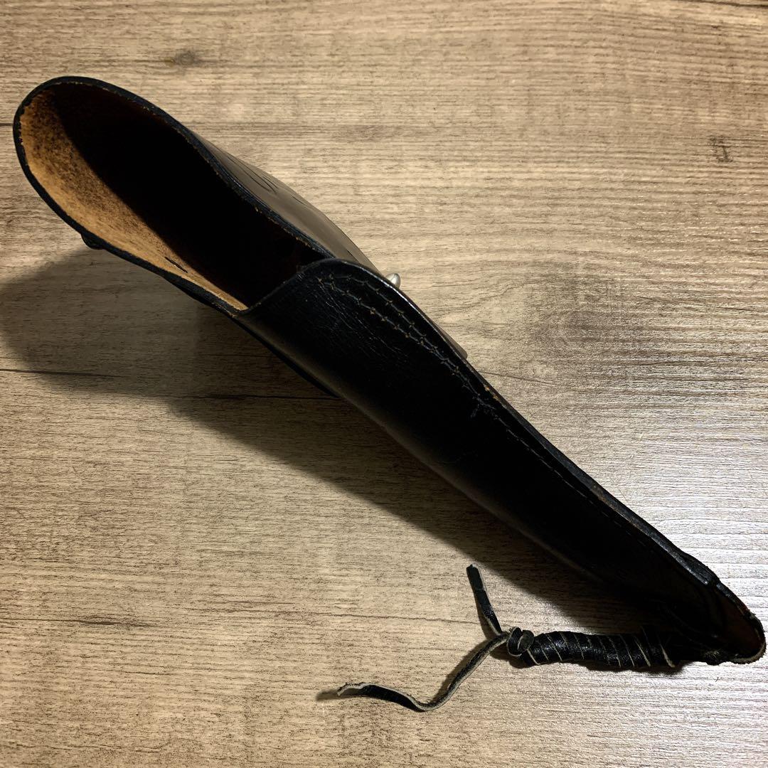 1980年代　国際産業　コクサイ　米軍 US刻印　本革　レザーホルスター　黒