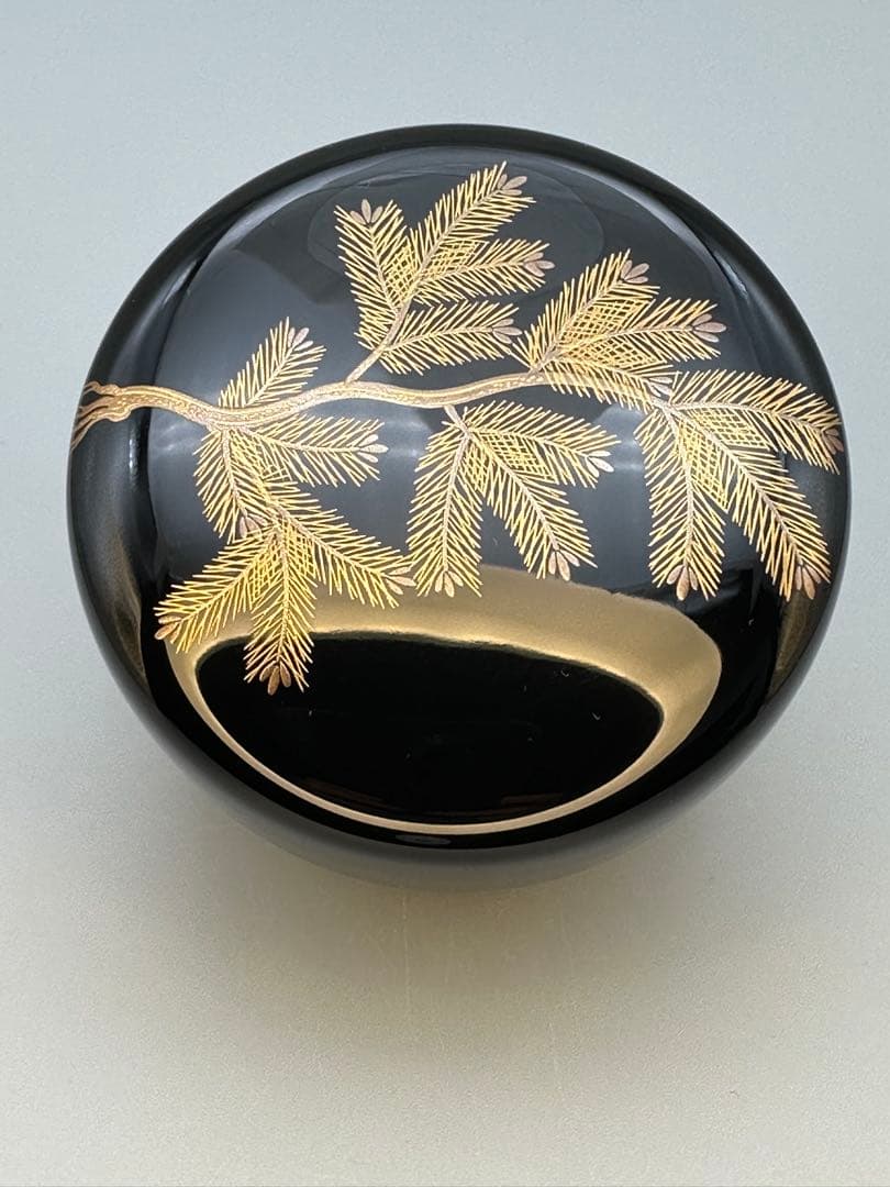 茶道具　棗　鈴木光入　ぶりぶり蒔絵