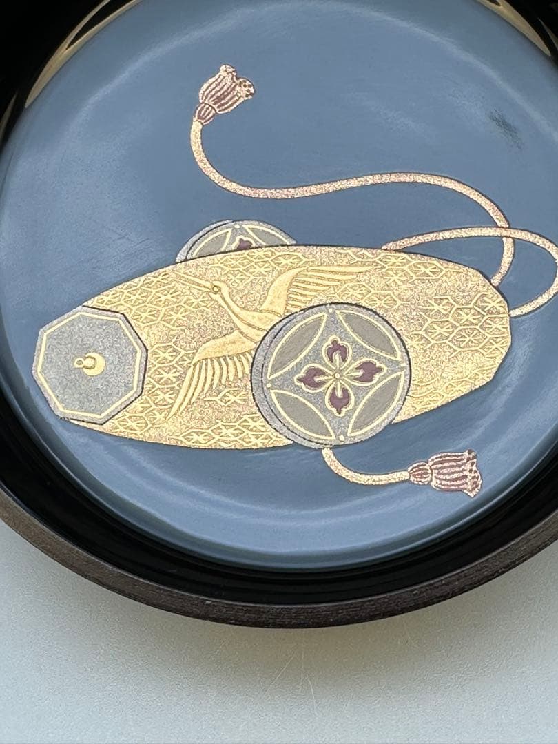 茶道具　棗　鈴木光入　ぶりぶり蒔絵