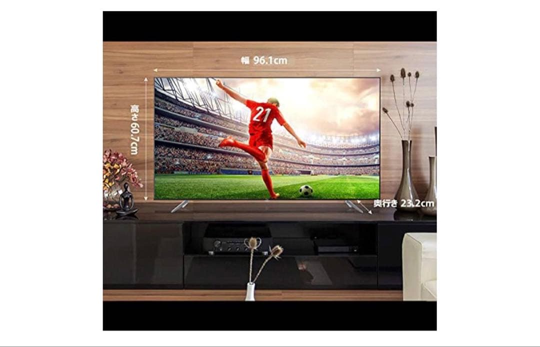 美品　TCL 43V型 4K対応 液晶テレビ 43K601U