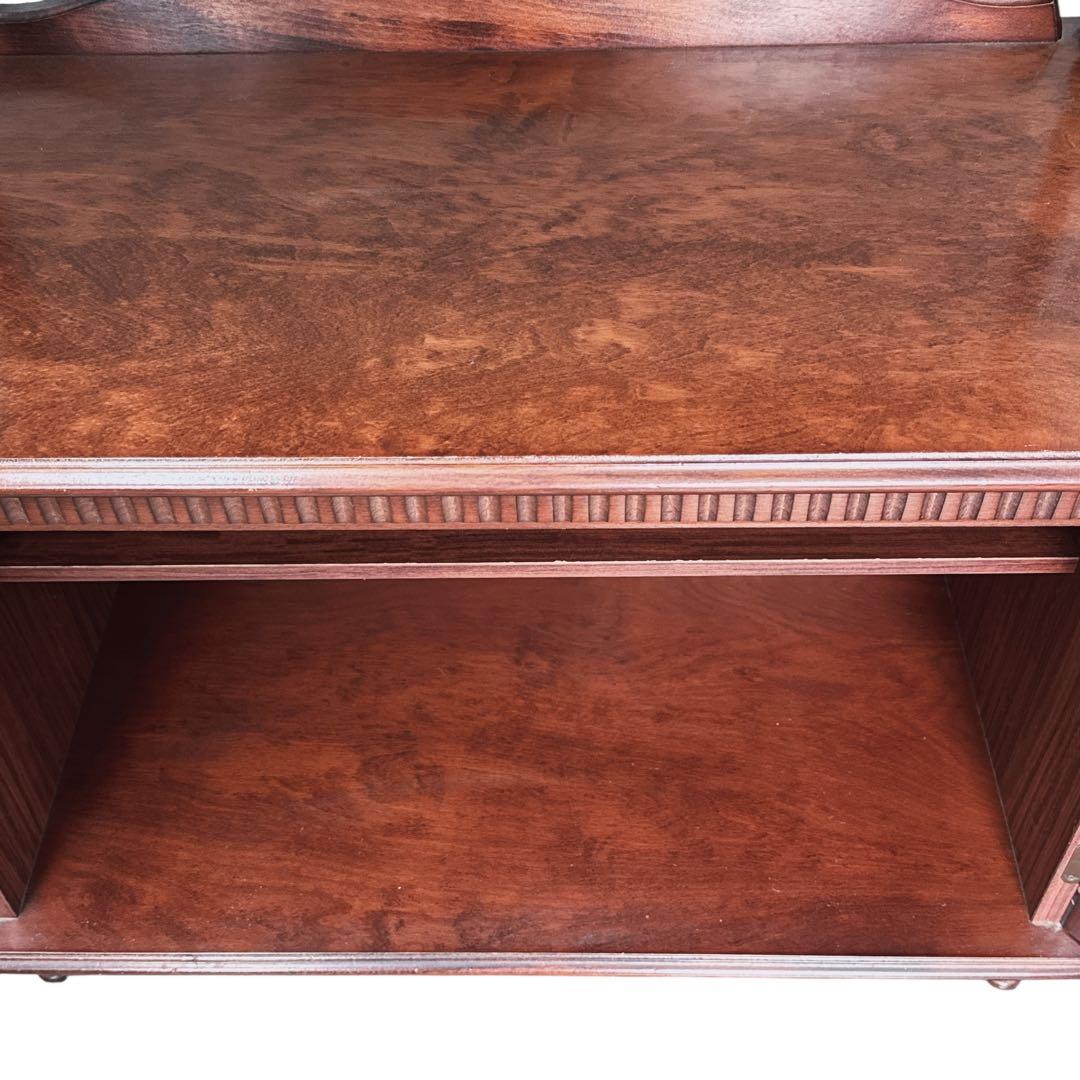 四国工芸◎木製 キャビネット◎ガラスコレクションケース 飾棚