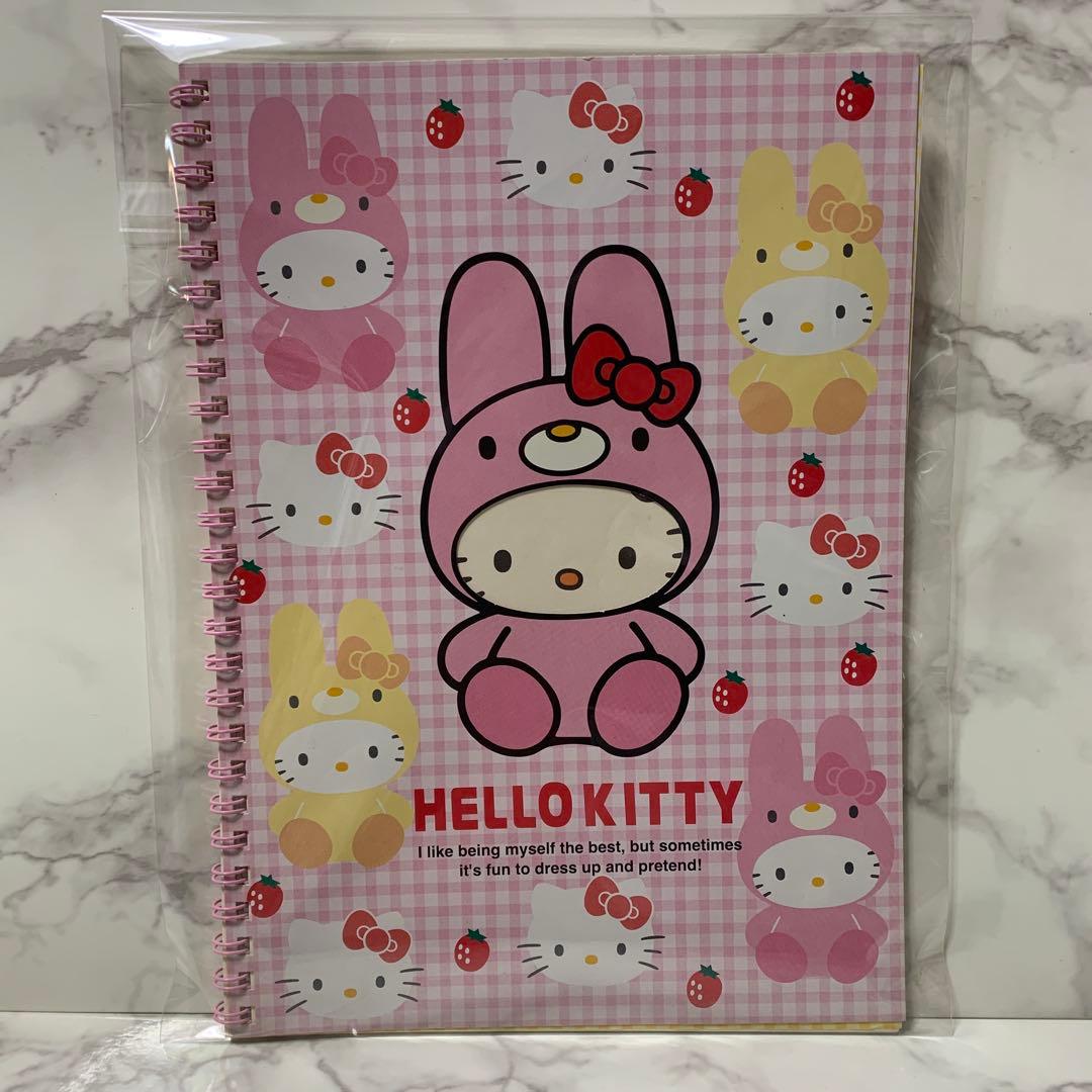 Sanrio ハローキティ 平成レトロ1999年　スパイラルノート B5 うさぎ