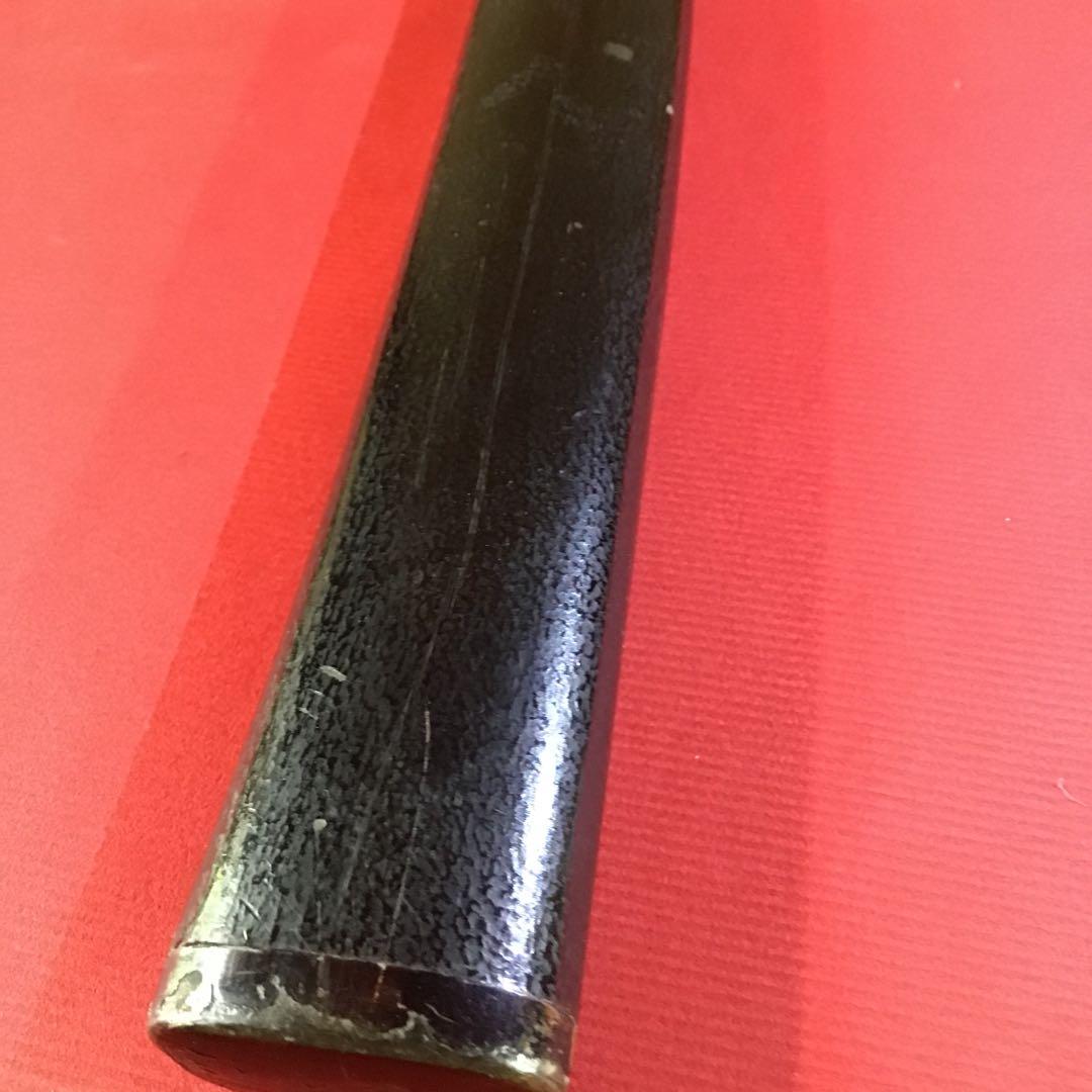 黒漆塗叩地　脇差鞘　江戸期保証