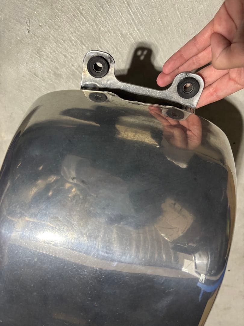 SR400 メタリックシルバータンク B級品