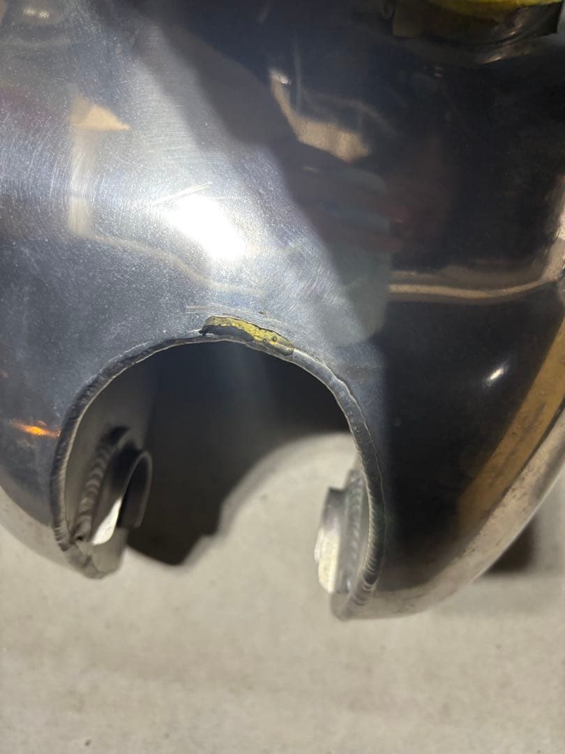 SR400 メタリックシルバータンク B級品