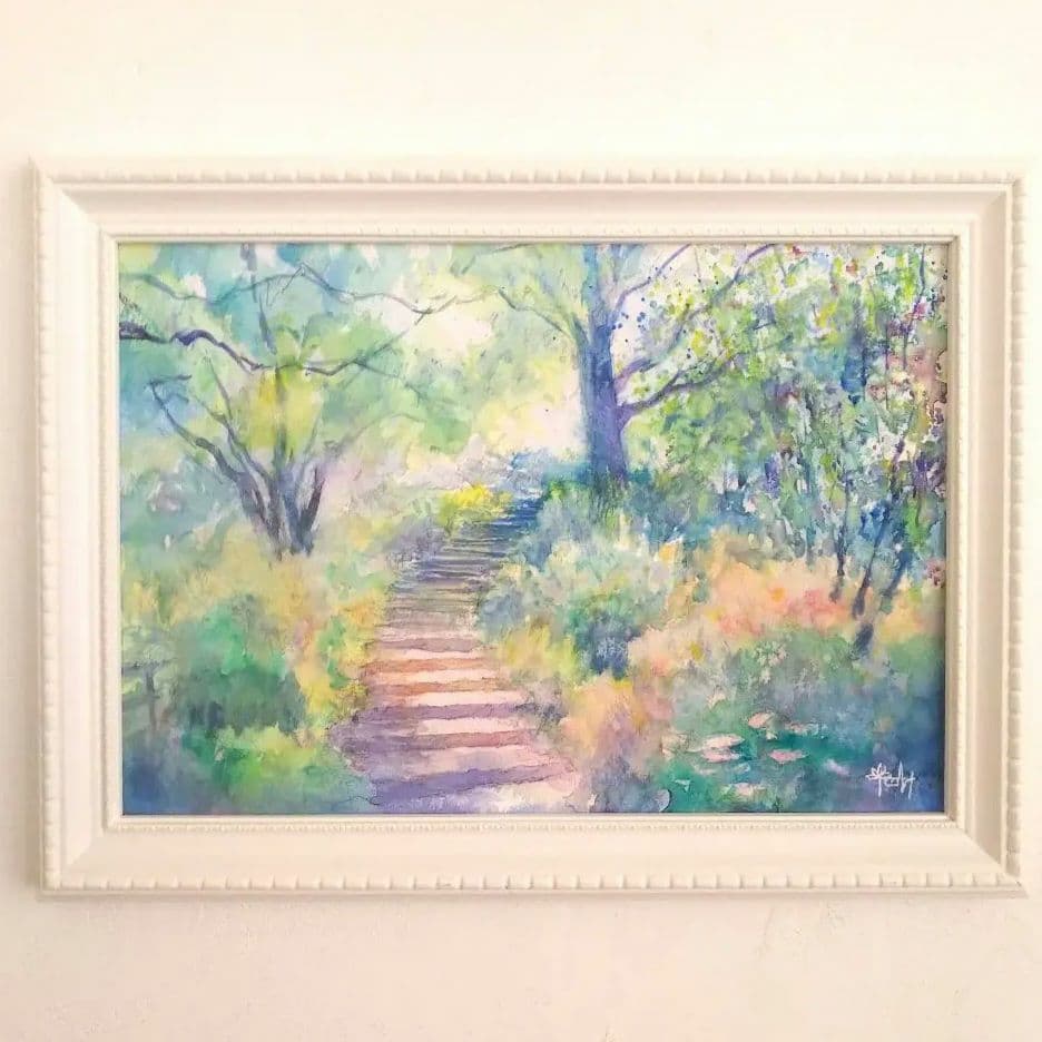 癒しの水彩画1023 garden