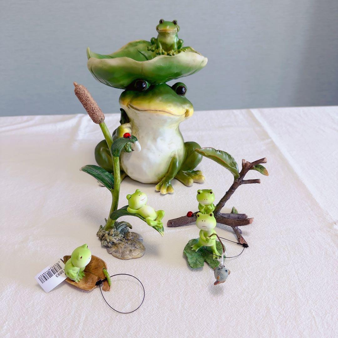 カエルさんの置き物　5点セット