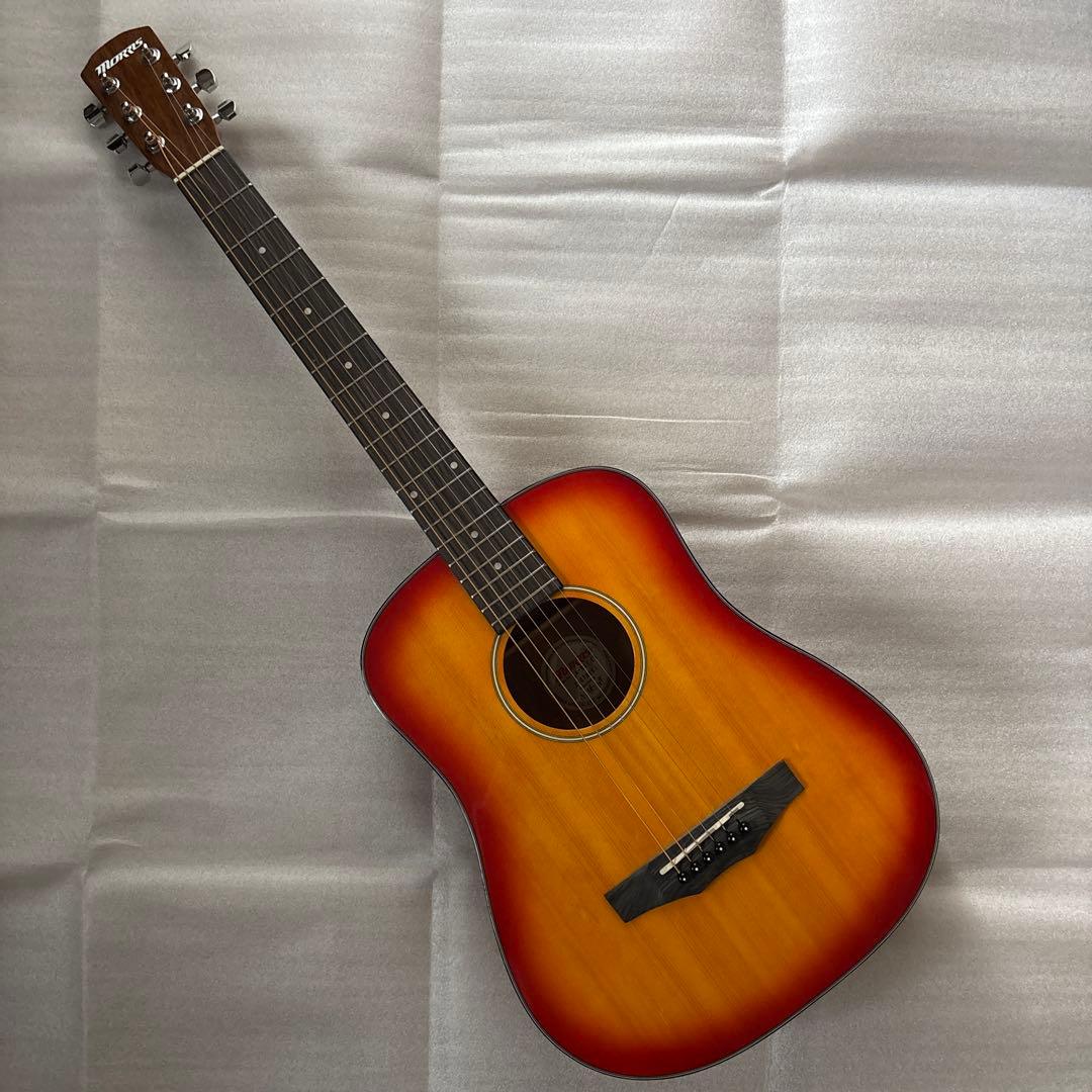 Morris ミニギター LA-011 （ソフトケース・付属品付き）