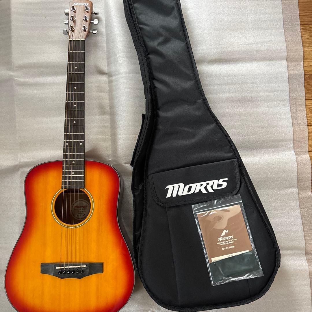 Morris ミニギター LA-011 （ソフトケース・付属品付き）