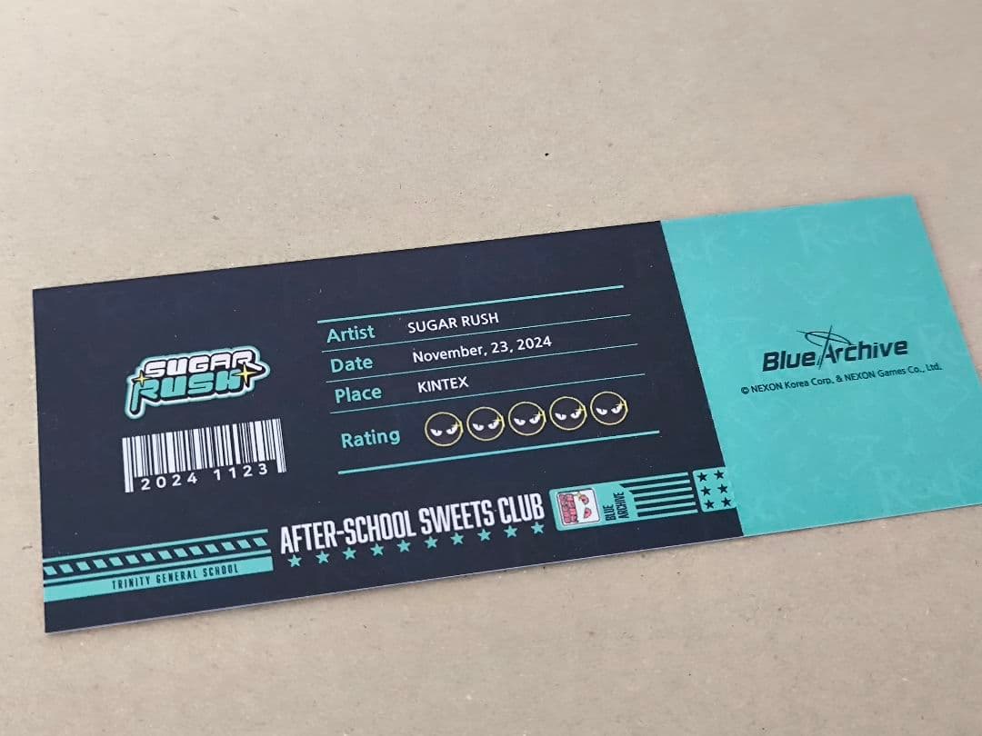 韓国版ブルーアーカイブ 3周年記念イベントグッズセット SUGAR RUSH