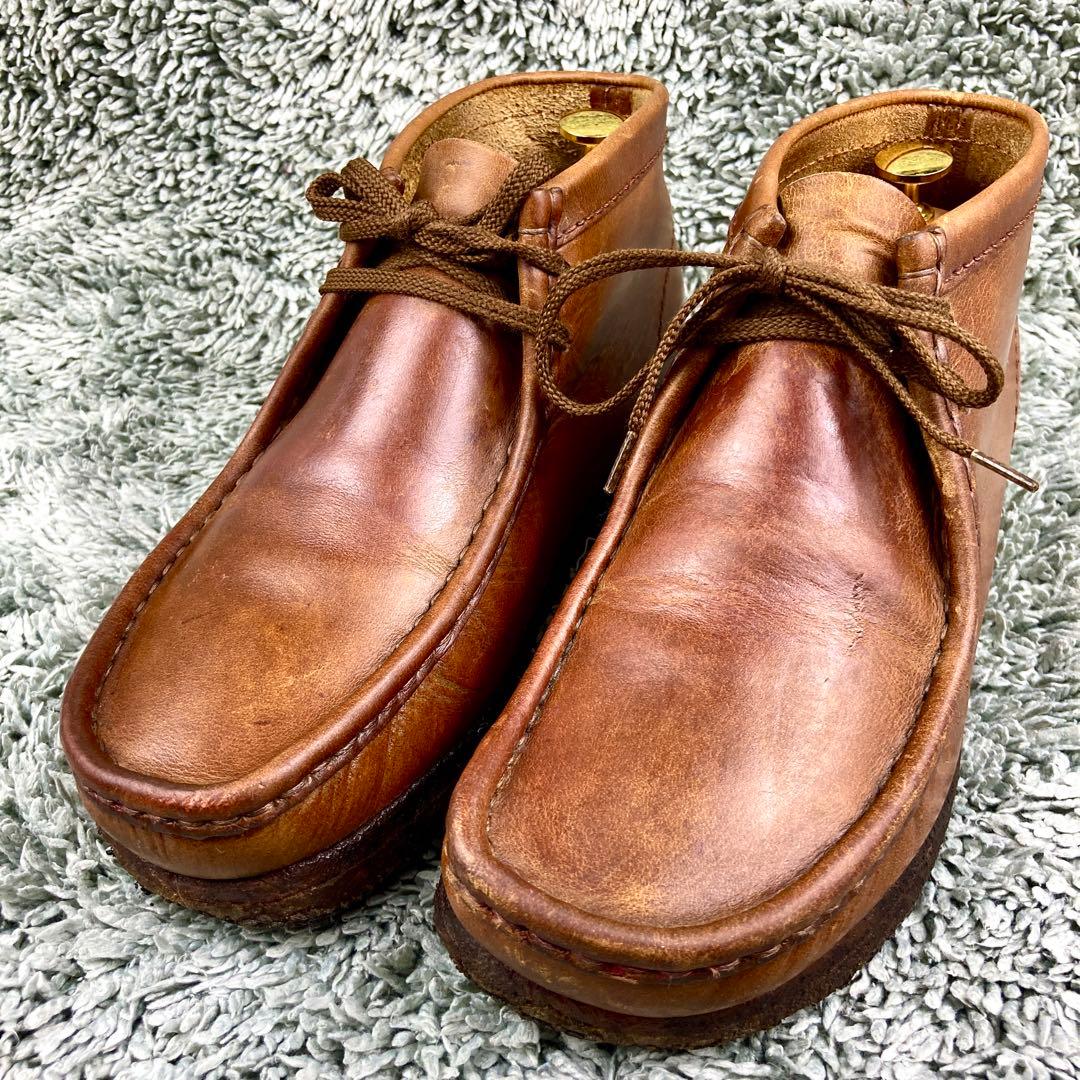 Clarks クラークス ワラビー レザー ブラウン8 26cm