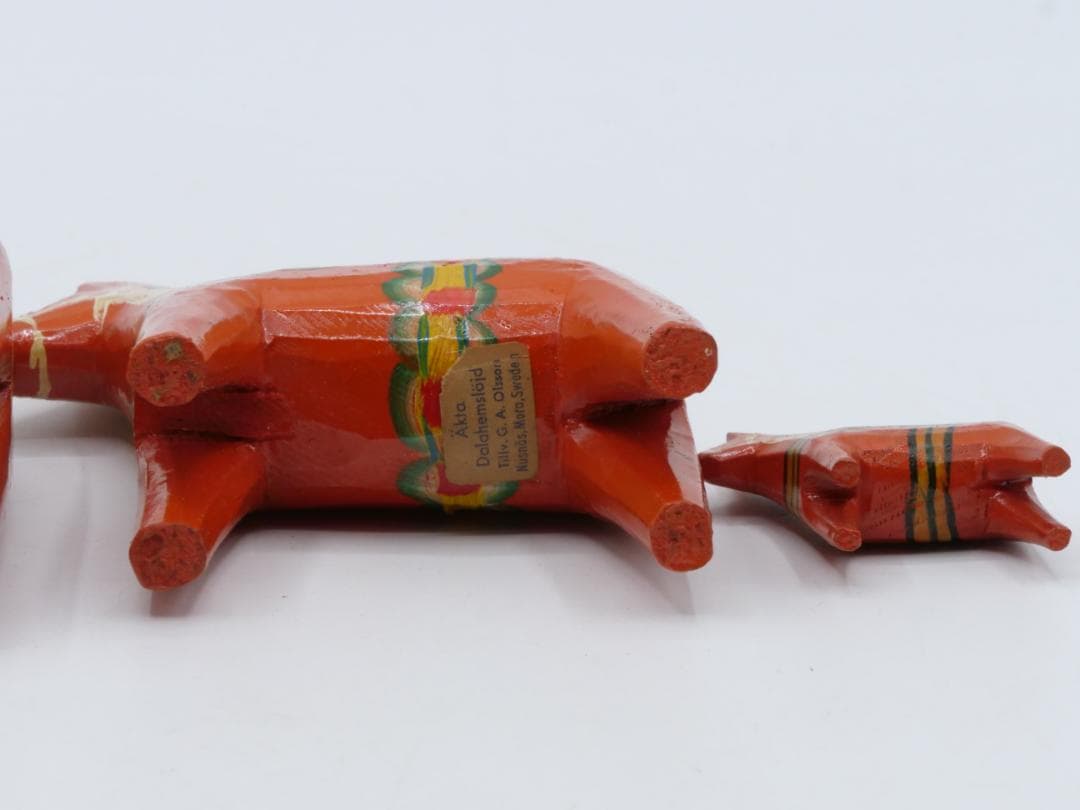 Akta Dalahemslojd ダーラナ ホース 馬 木製 赤 スウェーデン