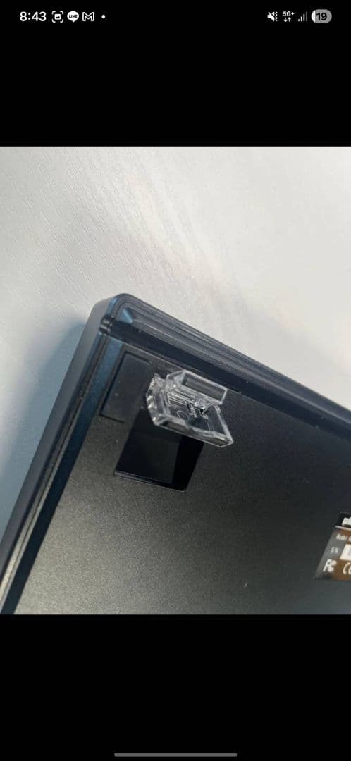 コンパクトキーボード ダークブルー ベージュ