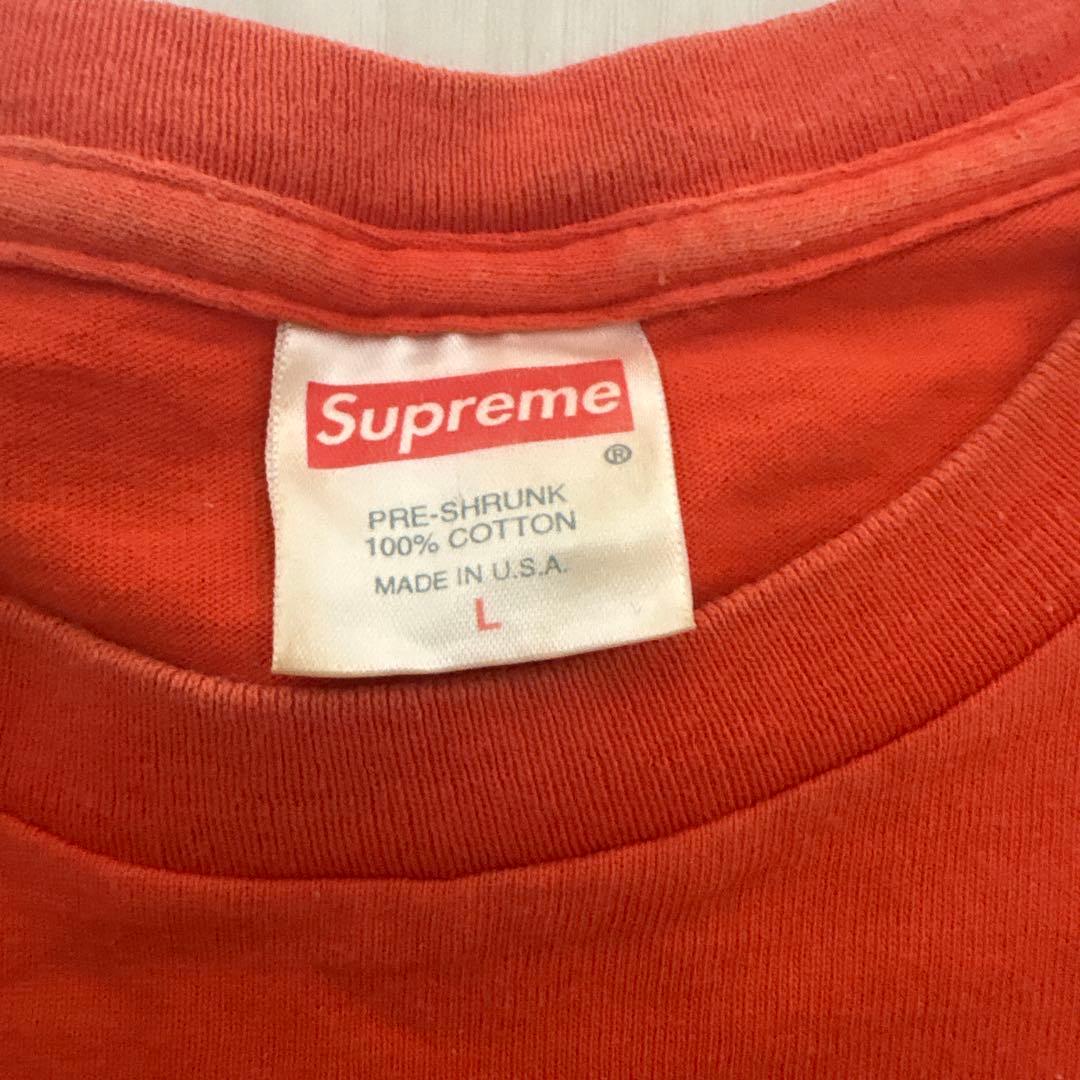 Supreme ボックスロゴ オレンジ Tシャツ Lサイズ