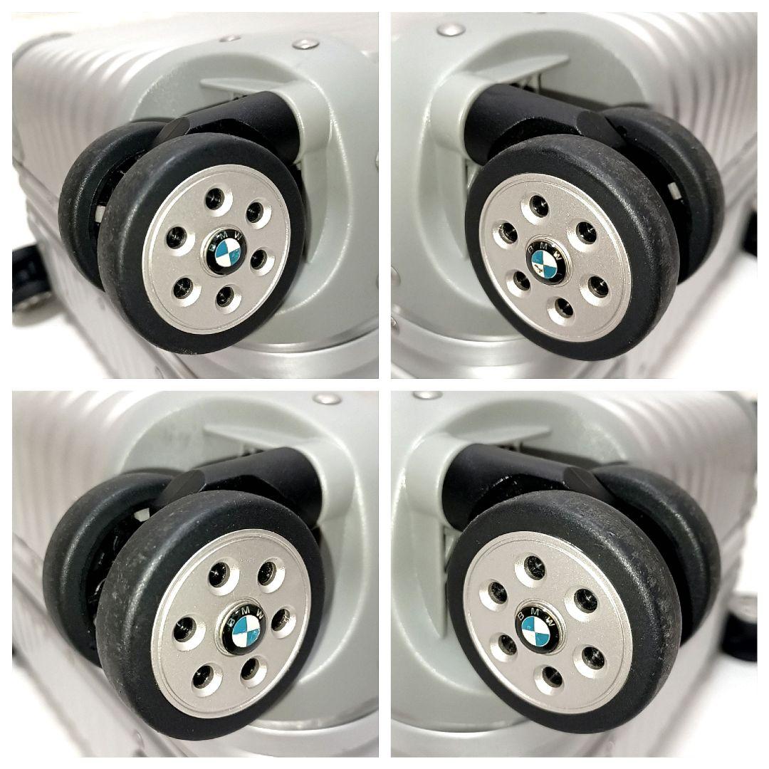 美品32L　BMW　四輪ホイール　アルミ　スーツケース　キャリーケース　シルバー