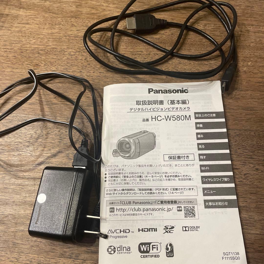 パナソニック HDビデオカメラ ブラウン HC-W580M