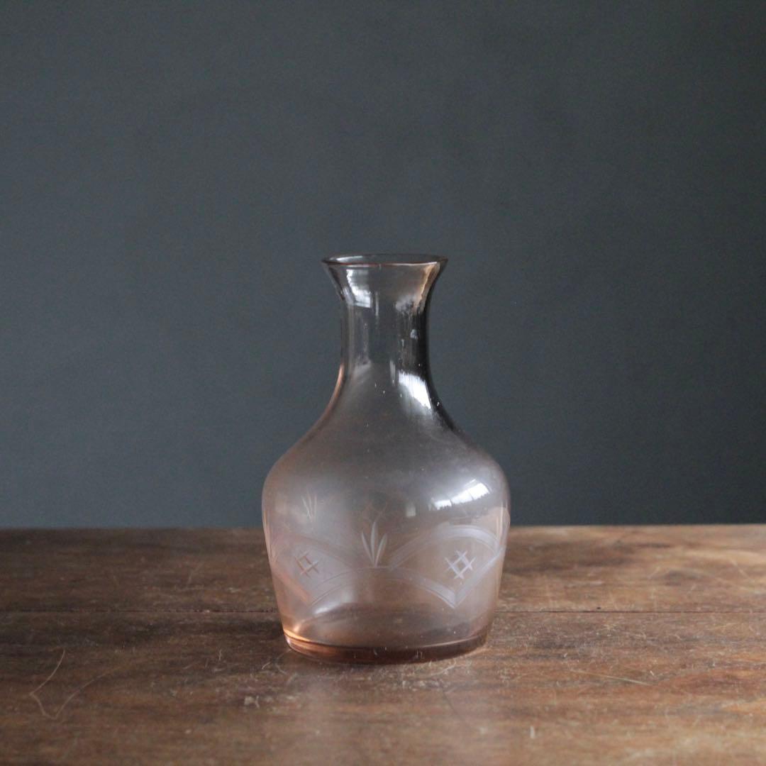 昭和 ガラス 花瓶 花器 古道具 アンティーク デキャンタ