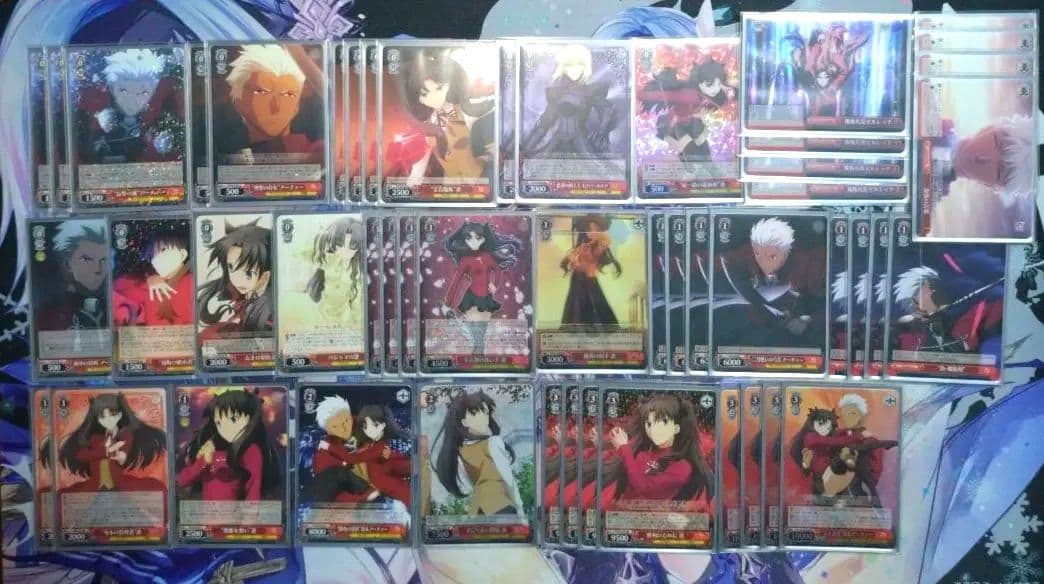 ws、fate【赤・ 扉扉（アーチャー＆凛）高レア】ネオスタンデッキ＋スリーブ
