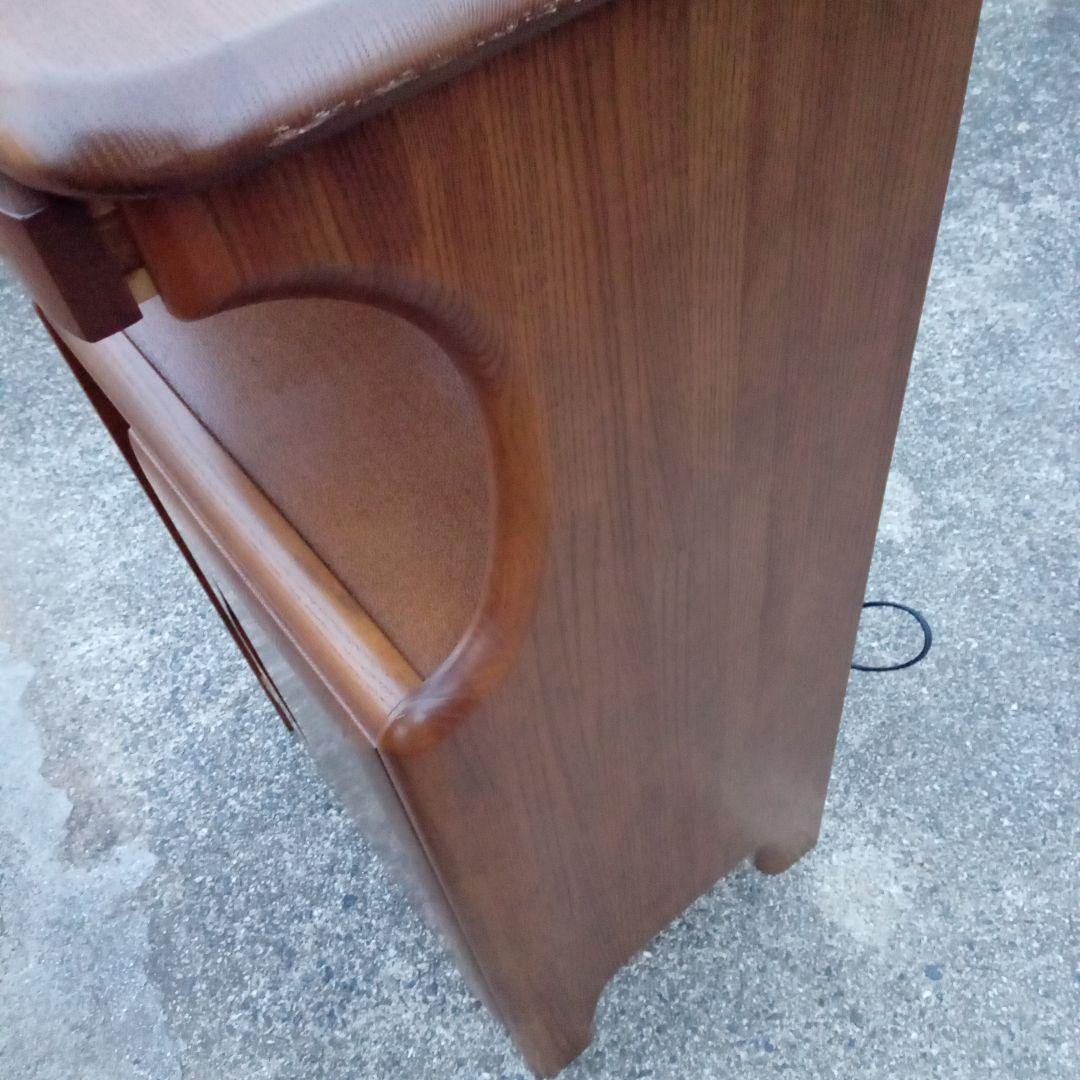 カリモク、ブラウン 電話台 引き出し付き　棚　花台　多用途キャビネット