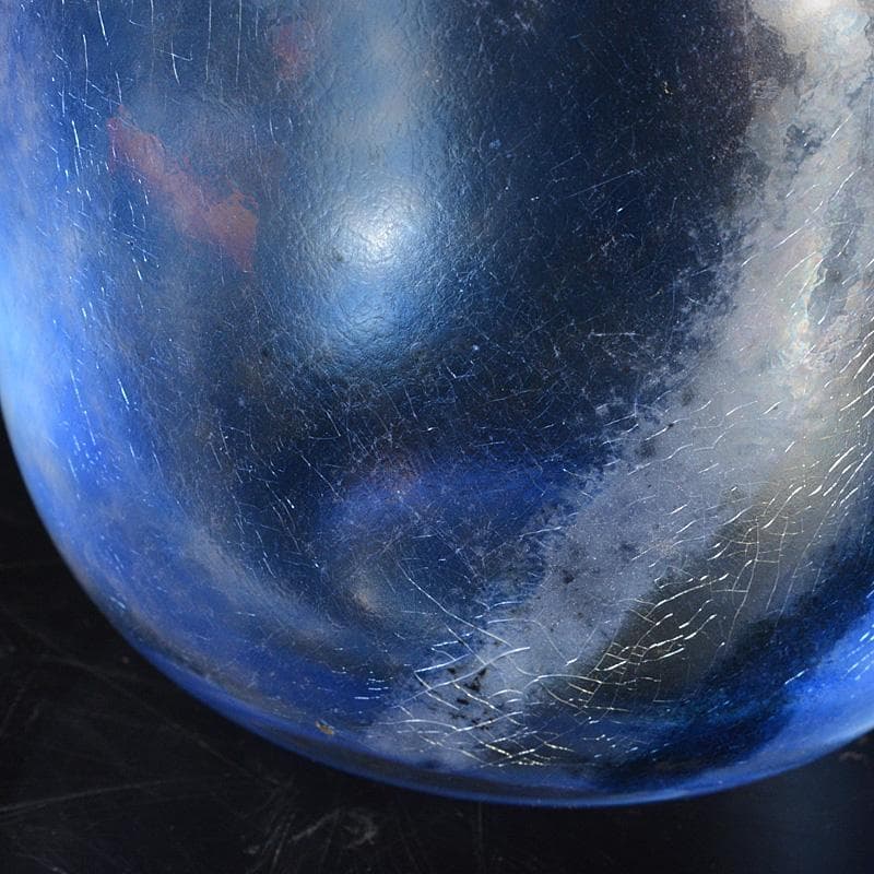 ガラス工芸　和周作　壷　花入　花瓶　共箱　C　5941