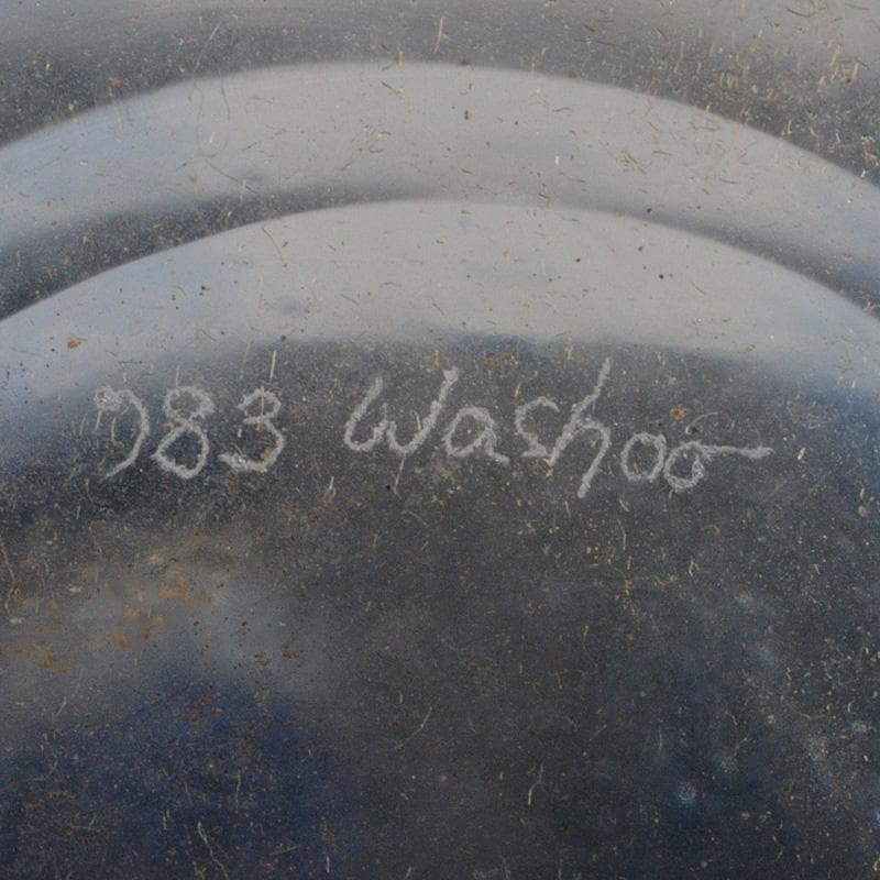 ガラス工芸　和周作　壷　花入　花瓶　共箱　C　5941