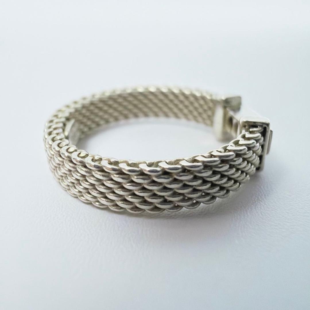 ティファニー サマセット 3P ダイヤ リング 指輪 約4号 シルバー 925