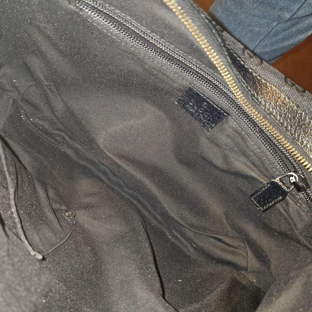 GUCCI 黒 ショルダーバッグ キャンバス