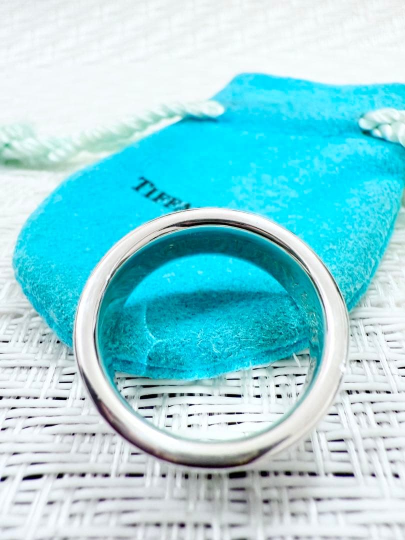 ティファニー　ナローリング　指輪　18号　研磨済み　1837 TIFFANY