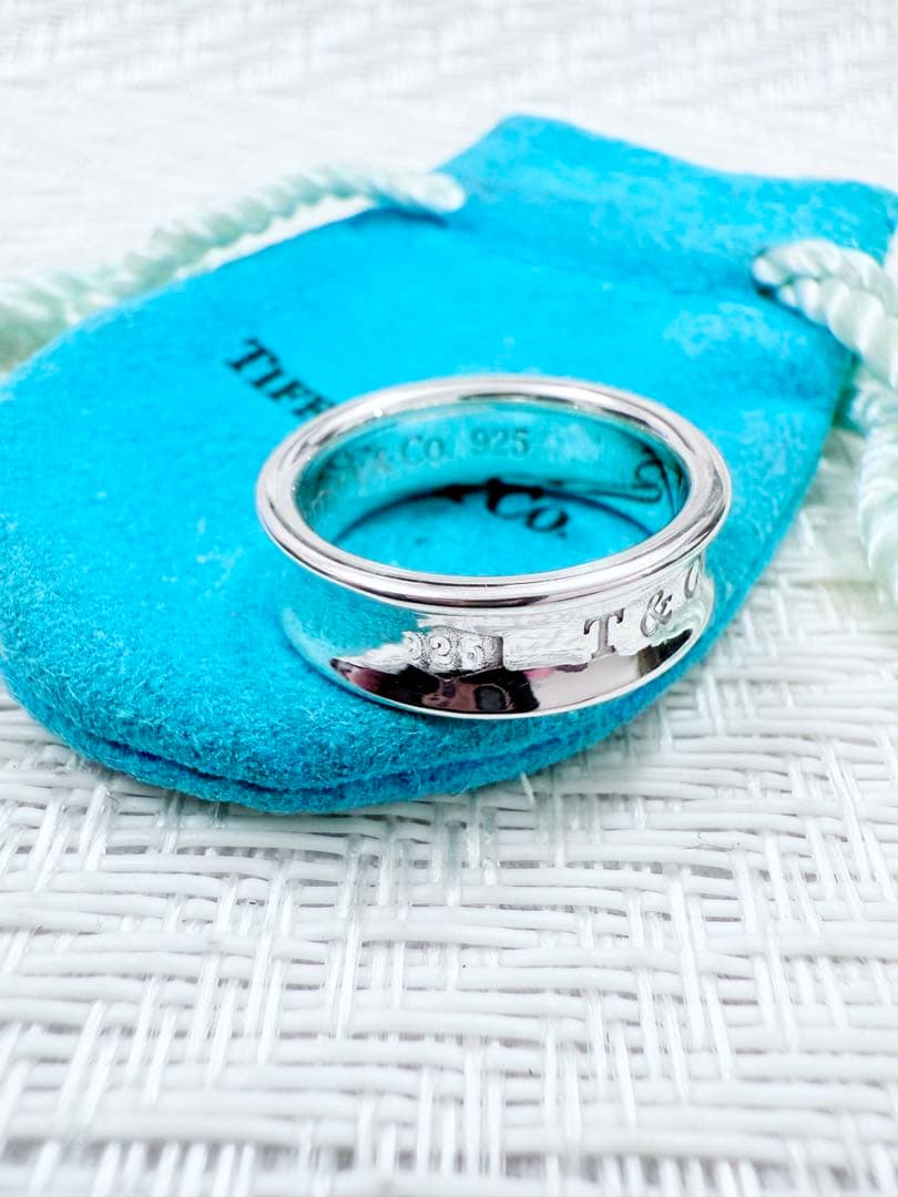 ティファニー　ナローリング　指輪　18号　研磨済み　1837 TIFFANY