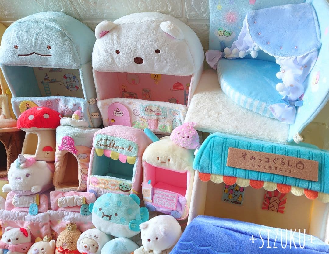 【豪華85点】すみっコぐらし ハウス のりもの てのり等 ぬいぐるみ まとめ売り