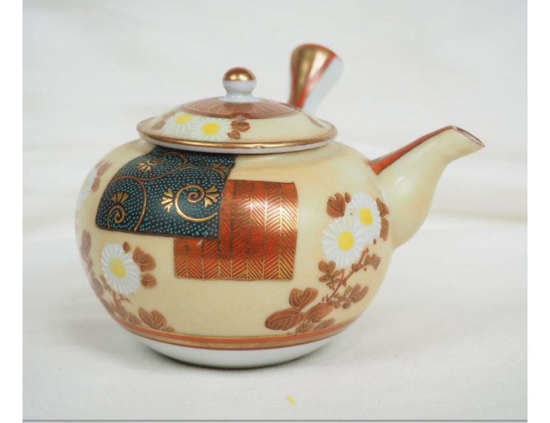 送料無料　大正～昭和初期　九谷焼　 茶器6点セット　煎茶道具