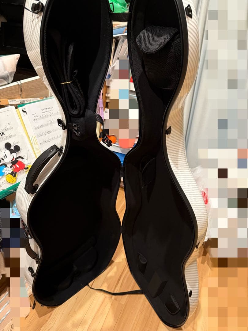 【専用】チェロ4/4用　ハードケース　未使用　白　軽量