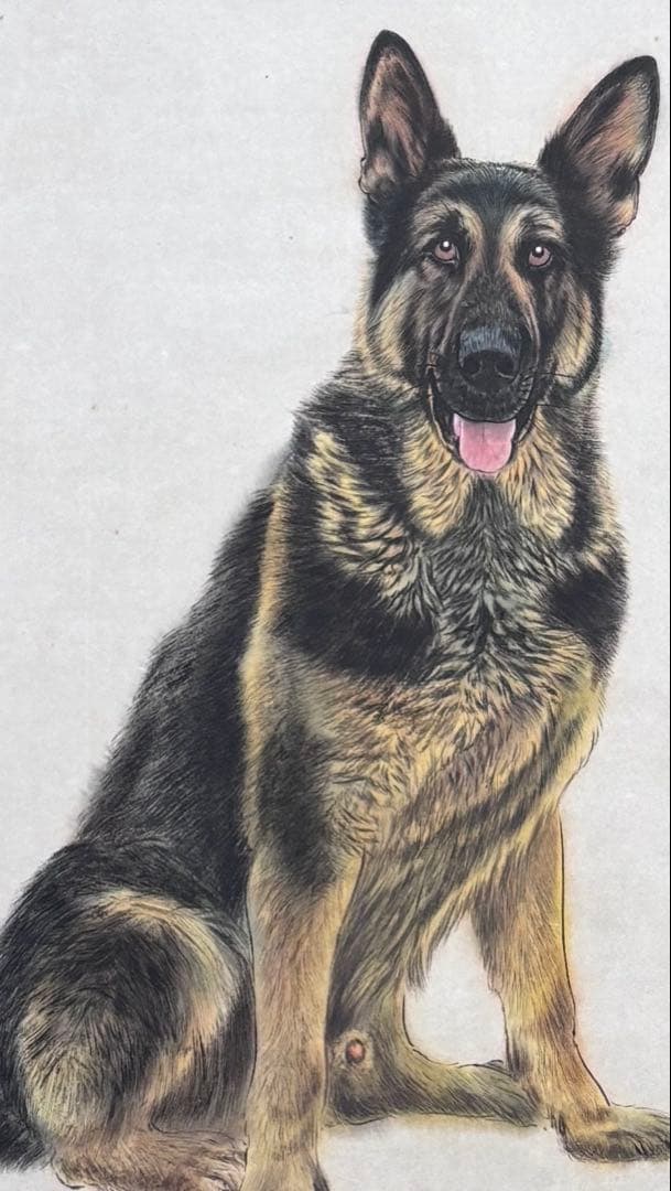 掛け軸　神勇図 劉画