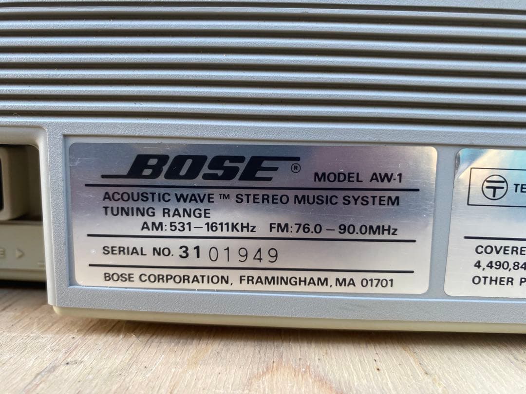 bose aw-1 ラジカセ　中古品
