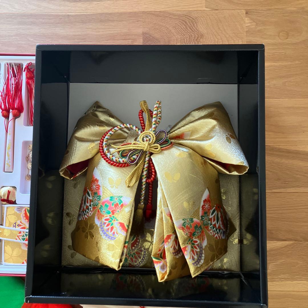 七五三　七歳　作り帯　はこせこセット