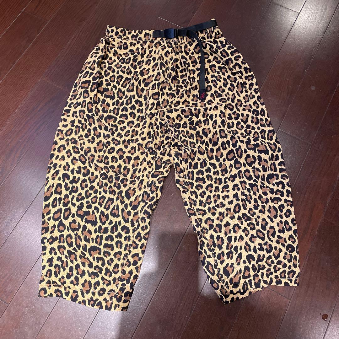 グラミチ　ニコアンドヒョウ柄 サルエルパンツ 調整可能ベルト付き